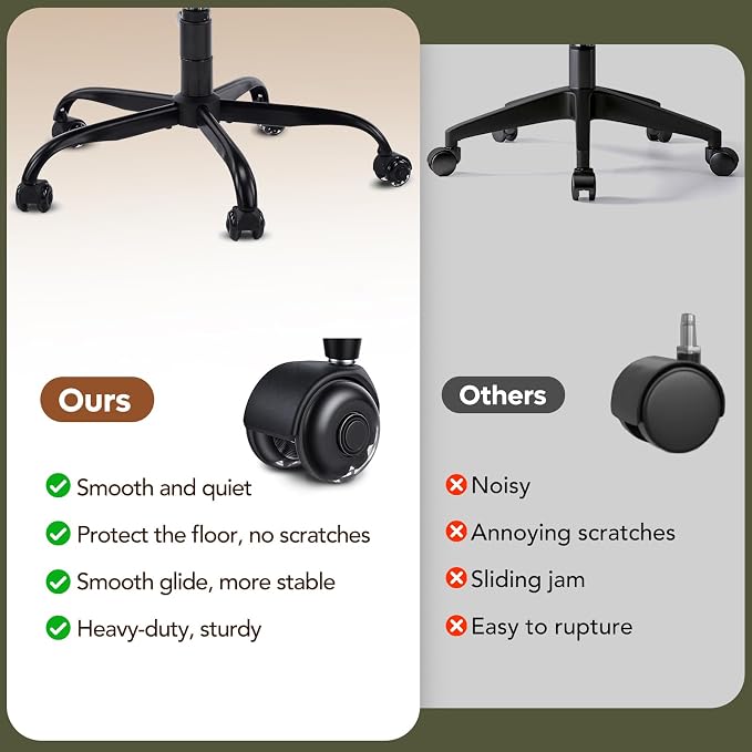 YFO Ergonomic Cross Legged Office Chair and ADHD Meditation Chair with Silent Wheels for Home Office Desk Chair and Yoga, Wider Backrest Support and Storage Pockets Design, PU Leather, Green