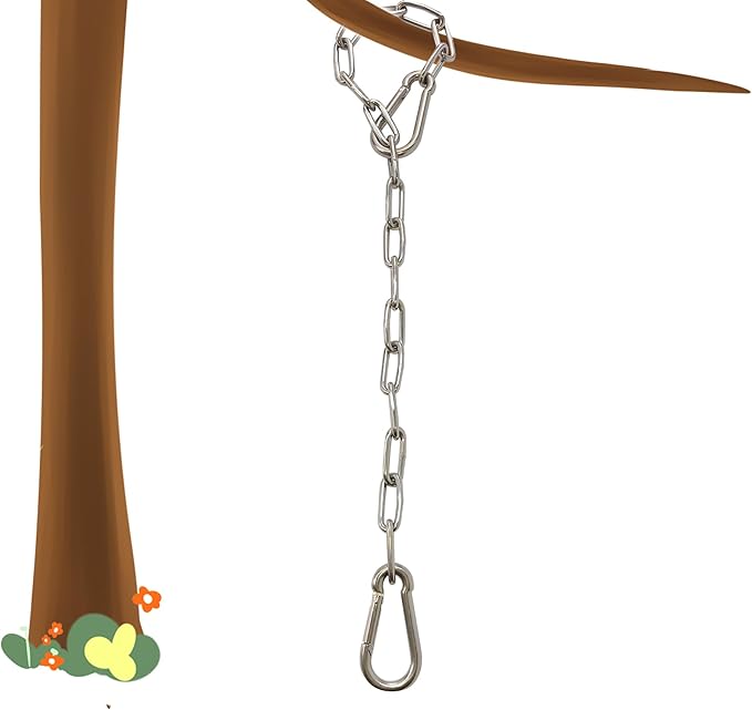 Heavy Duty Stainless Steel Chain 550LB Capacity for Punching Bags Hanging Chair Hammocks Swing Trapeze Yoga