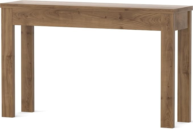 Armocity Console Table, 47" Farmhouse Wood Entryway Table, Sofa Tables Narrow Long Behind Couch, Entry Table for Entrance, Hallway, Living Room, Brown Oak