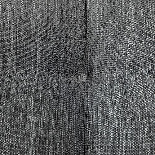 Outdoor Wicker Cushion Set of 5 - Waterproof Fade Resistant Patio Furniture Cushions, Loveseat 2 U-Shape 2 Lumbar Pillows for Porch, Bench, Backyard, Garden, Charcoal Grey,Black