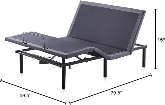 Lucid® L600 Adjustable Bed Frame – Zero Gravity – Massage – App, Queen