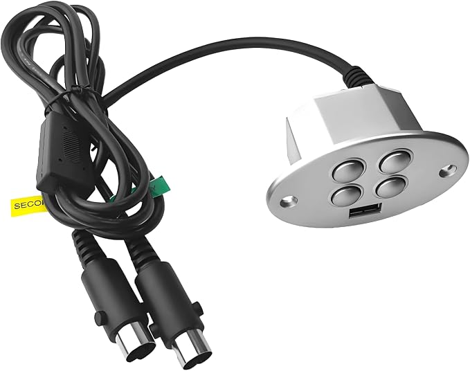 CTR UR2 01 Recliner Remote Replacement | for Raffel Systems 4 Button 5 Pin Hand Control Replacement with USB