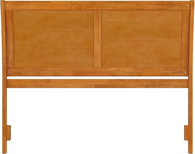 AFI, Portland Queen Sleigh Solid Wood Panel Headboard, Light Toffee