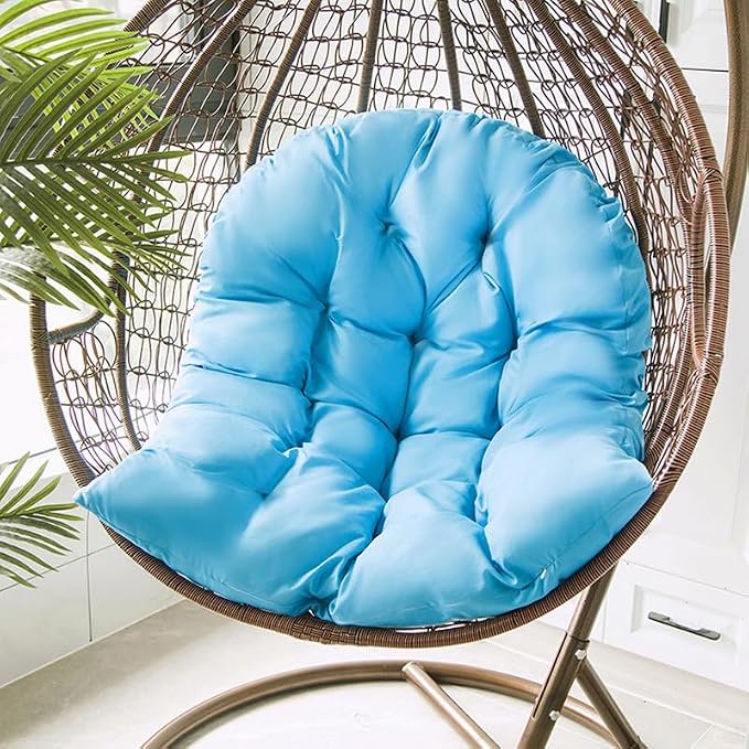 Hammock Swing Egg Chair Cushion Replacement, Hanging Basket Seat Pillow | Thick, 31.5 x 43.3 inches, High Elasticity Cotton, Soft Back Pads, Indoor, Outdoor, Garden, Office, Patio, Porch, Furniture