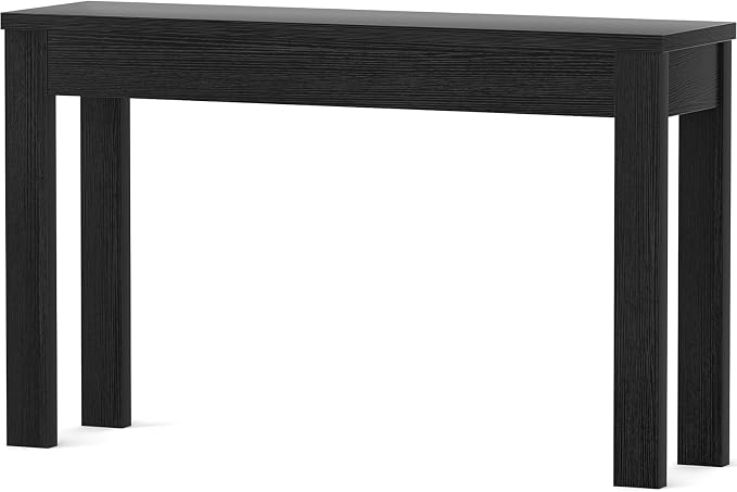 Armocity Console Table, 47" Farmhouse Wood Entryway Table, Sofa Tables Narrow Long Behind Couch, Entry Table for Entrance, Hallway, Living Room, Embossed Black