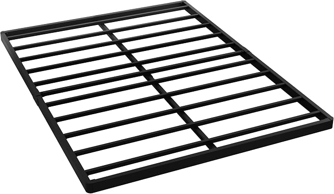 Maenizi Box Spring Full Size Bed 2 Inch Low Profile, Heavy Duty Metal Box Spring Bed Base Bunkie Board, Mattress Foundation, Easy Assembly, Noise Free, Black