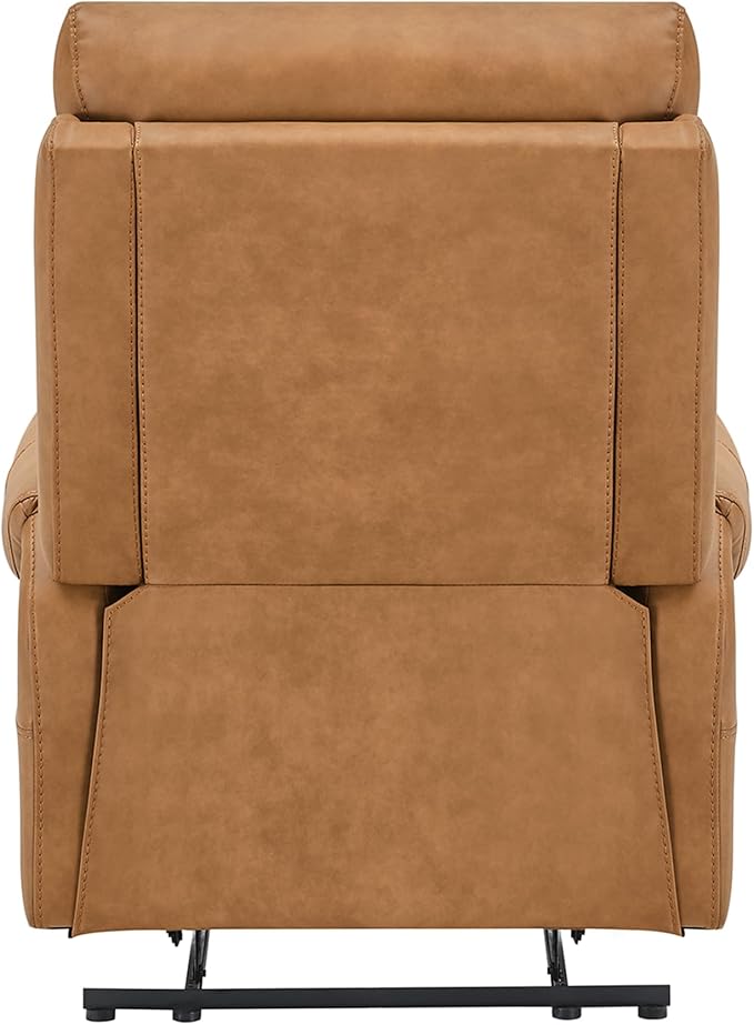 KISLOT Leather Recliner Chair for Adults Wall Hugger RV Recliner with USB Charging Ports Electric Power Reclining Sofa for Living Room Home Theater Seating Bedroom