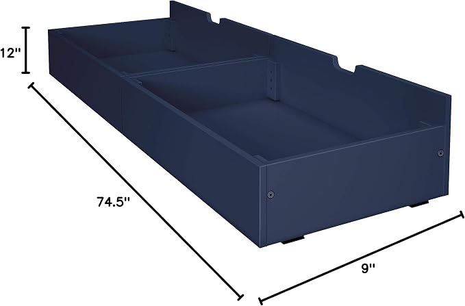 Max & Lily Under Bed Storage Drawers, Blue