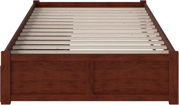 AFI, Concord Full Platform Bed with Footboard & Storage Drawers, Walnut