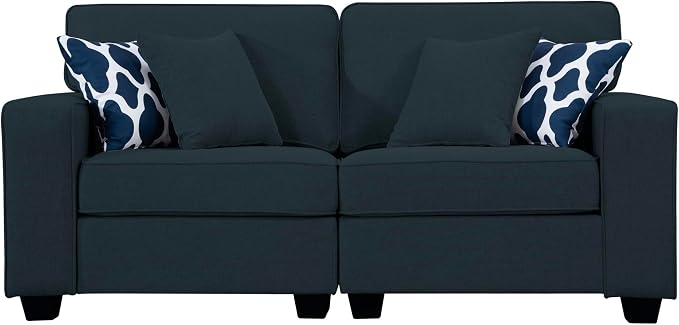 Legend Vansen Oversized Modular Sectional Sofa,U/L‑Shaped Reversible Couch with Ottoman,Deep Seat Plush Polyester Sofa for Living Room,6‑Seater,Charcoal