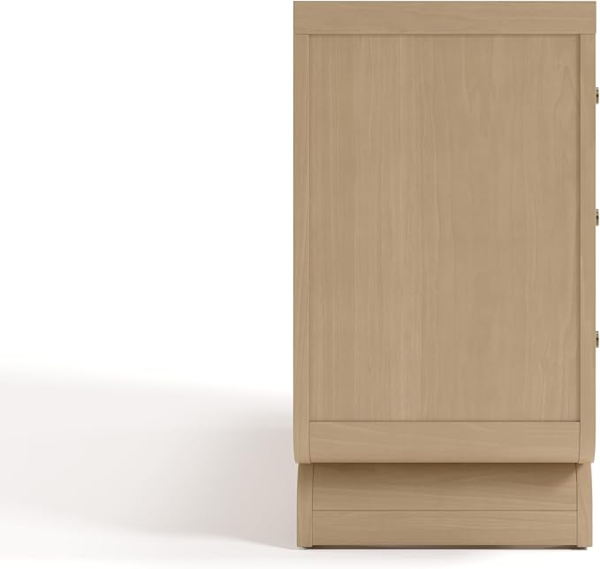 Storkcraft Santorini 6 Drawer Double Dresser (Driftwood) - GREENGUARD Gold Certified, Interlocking Drawer System, Dresser Drawer Organizer for Kids Bedroom