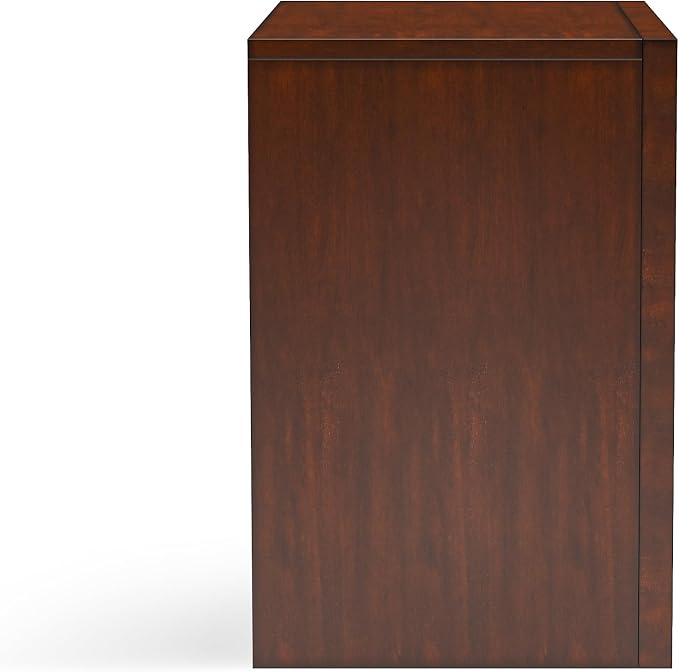 Furniture of America Darius Transitional Solid Wood 3-Piece Queen Platform Bedroom Set with Drawers, Bookcase Headboard and Knob Pulls, Mattress Ready, Dark Cherry