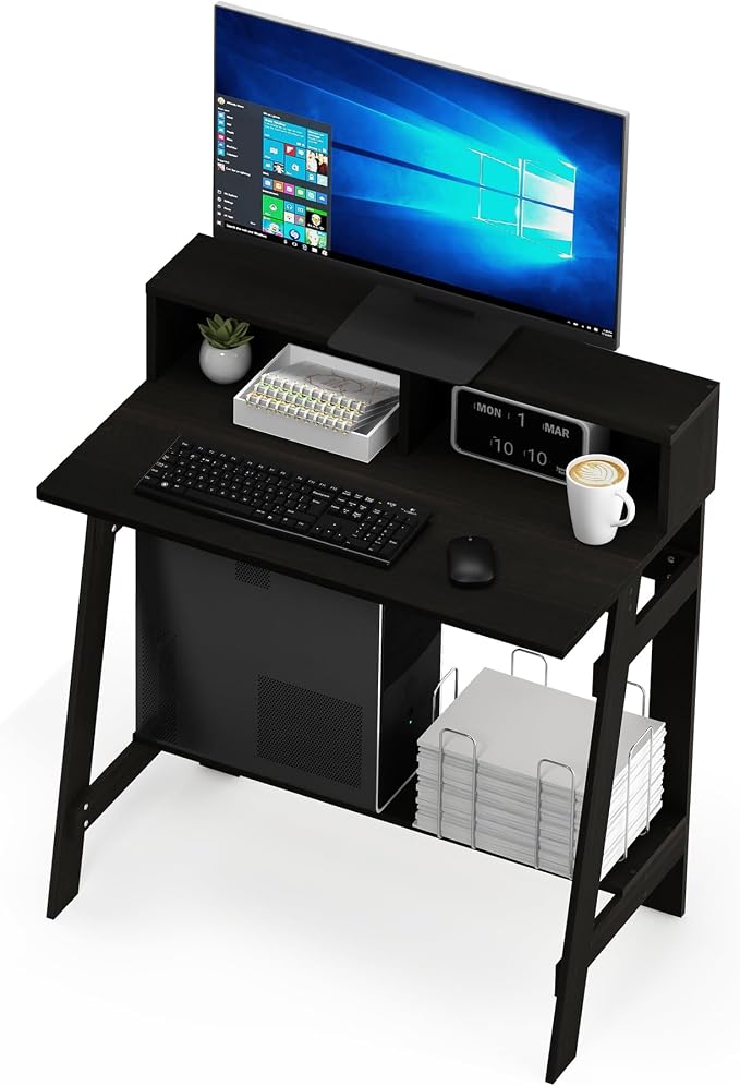 Furinno Simplistic a Frame Computer Desk, Espresso