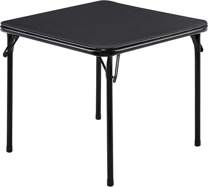 VECELO 24'' Kids Folding Card Table, Portable, with Padded Tabletop, 1 Piece, Black
