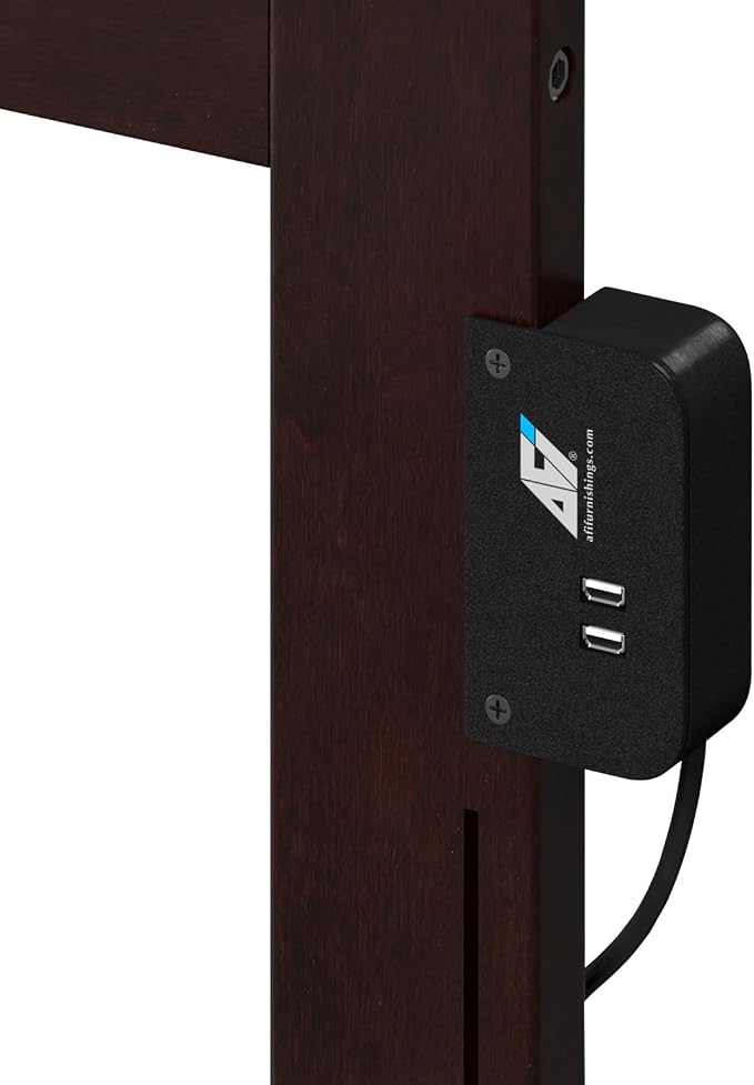 AFI, Westbrook Staircase Bunk Bed Twin Over Full, Espresso