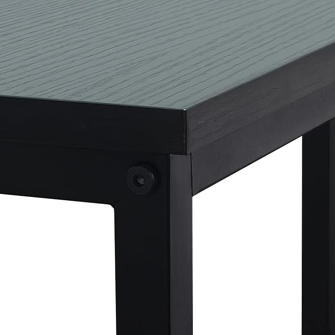 Narrow Console Table, 29.5" Small Entryway Table, Thin Hallway Tables, Slim Sofa Side Tables for Hallway, Living Room, Bedroom, Foyer, Wood-Grained Black