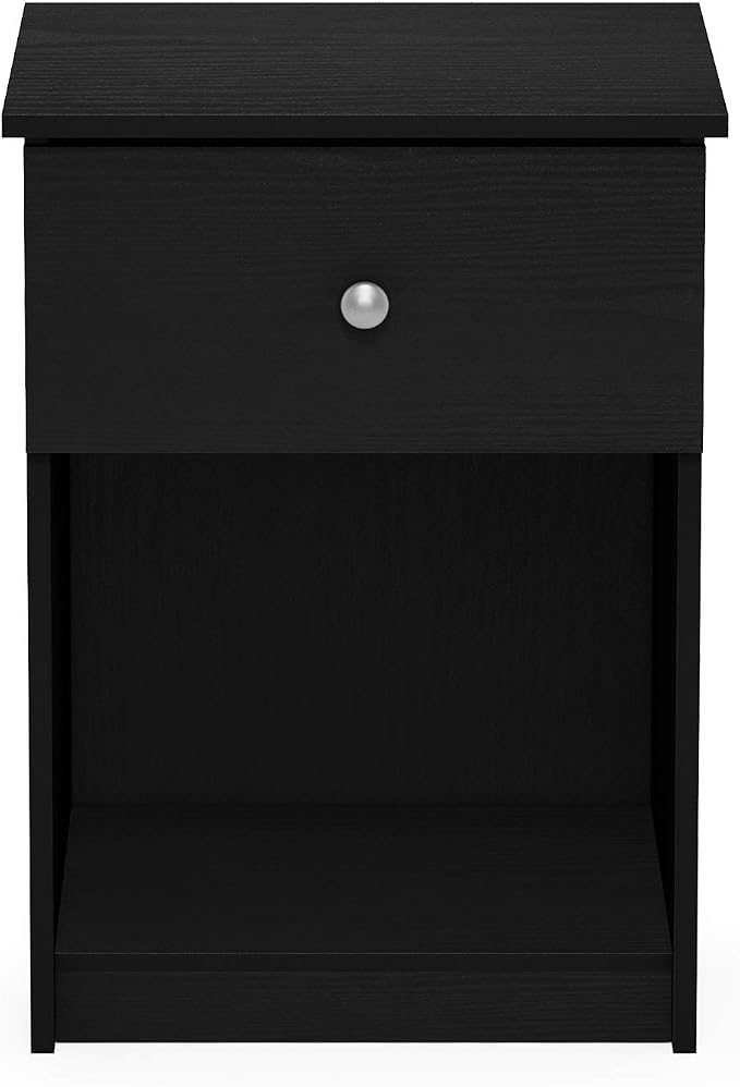 Furinno Tidur Nightstand, Black Oak, Americano, 2-Pack