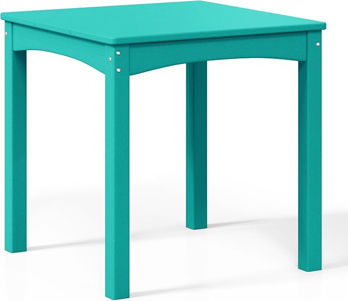 Costaelm Kids Outdoor 24" Dining Table, Turquoise