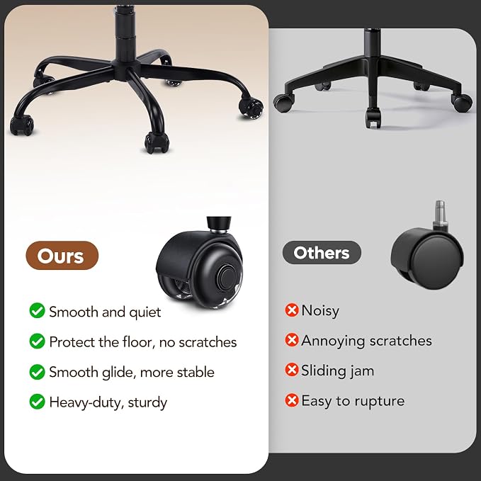 YFO Ergonomic Cross Legged Office Chair and ADHD Meditation Chair with Silent Wheels for Home Office Desk Chair and Yoga, Wider Backrest Support and Storage Pockets Design, Velvet Fabric, Grey