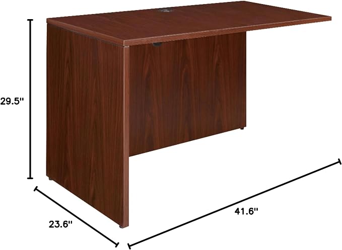 Lorell LLR69388 69000 Series Desk, Mahogany