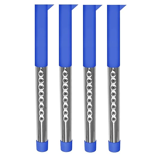 Angeles AS WE Grow Adjustible Legs 16"- 22", Chrome Legs Pair with AS WE Grow Table Tops for use as Kids Table or Toddler Table in Classrooms, Preschools, and Daycares, Set of 4, Blue