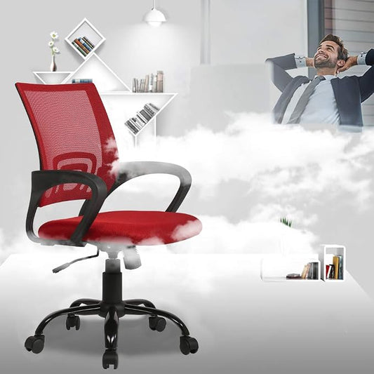 Office Chair Ergonomic Cheap Desk Chair Mesh Executive Computer Chair with Arms for Back Pain, Set of 2