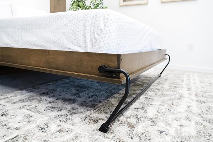 Wilding Wallbeds Murphy Bed Mechanism Hardware Kit (Universal Size Fits King, Queen, Full, & Twin) Spring Lift, Heavy Duty Powder-Coated Steel Vertical Wall Mount, DIY Wallbed, Supports Up to 2,000lbs
