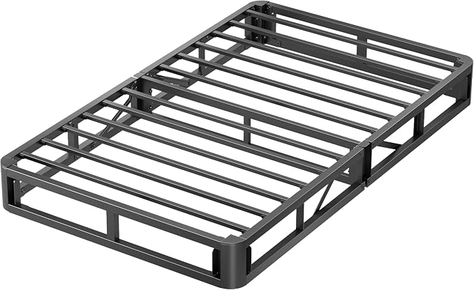 MAF 7 Inch Twin Box Spring, High Profile Box Spring Twin Size 3500 lbs Black Heavy Duty Metal Mattress Foundation with Easy Clean Fabric Cover, Easy Assembly