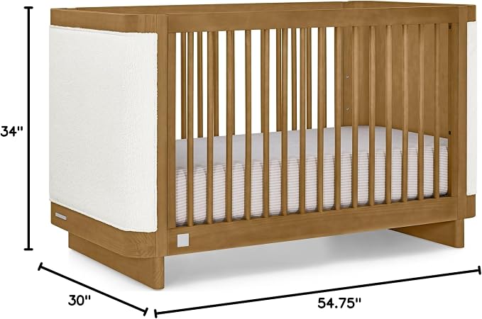 Delta Children babyGap Callie 4-in-1 Upholstered Crib (Acorn/White Boucle)