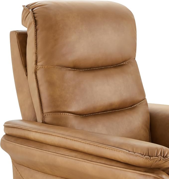 KISLOT Power Recliner Chair with Adjustable Headrest and Footrest, Dual Motor Leather Reclining Chair with USB/Type-C Charging, Zero Gravity Modern Electric Recliner for Adults Living Room Bedroom
