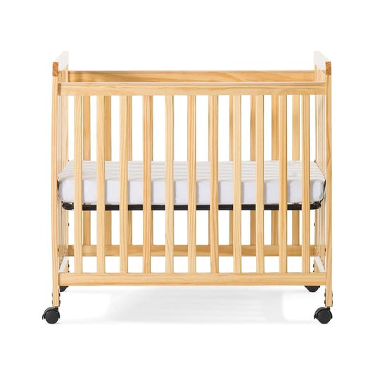 Child Craft Bristol Professional Series Compact Crib with Casters, Natural