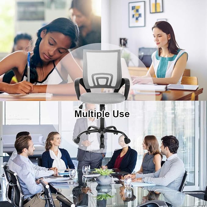 Office Chair Desk Chair Computer Chair Ergonomic Executive Swivel Rolling Task Chair for Back Support,2 Pack