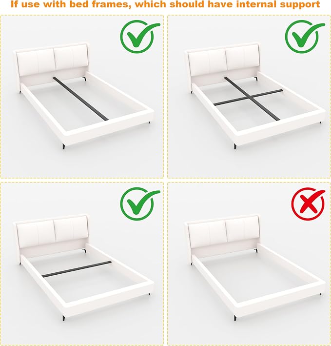 DORITRON Low Profile King Box Spring 4 Inch, 3000lbs Heavy Duty King Size Box Spring Bed Base Metal Mattress Foundation, Easy Assembly, Noise Free