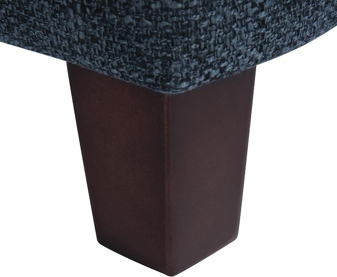HomePop 18" Square Tufted Storage Ottoman - Dusty Navy