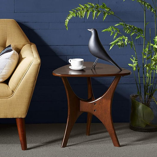 INK+IVY Blaze Accent Tables - Wood Side Table - Pecan, Mid-Century Modern Style End Tables - 1 Piece Small Tables For Living Room