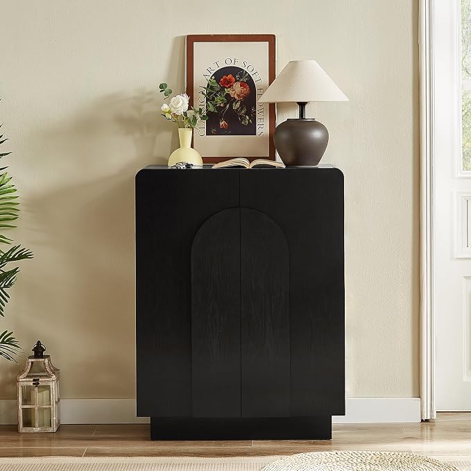 ONBRILL Shoe Storage Cabinet with Doors, Large Shoe Cabinet Storage for Entryway, Wooden 6 Tier Shoe Organizer Cabinets with Adjustable Shelves for Entrance Hallway Living Room Foyer