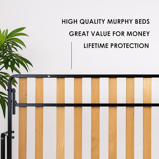 Murphy Bed - Murphy Bed Queen - Folding Bed - Full XL - Horizontal - 55" x 80" - Classic