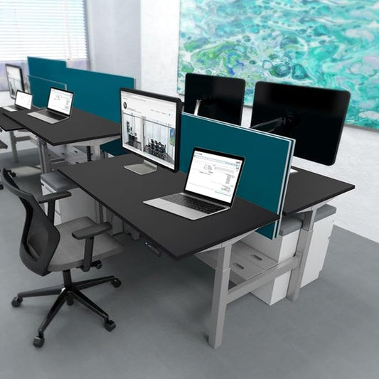 Kaboon Black Table Top 23.62" D x 59.1" W, Solid One-Piece Desktop, Universal Wood Countertop, Reversible Laminate Top, Double Desks, L-Desk DIY, for Home and Commercial