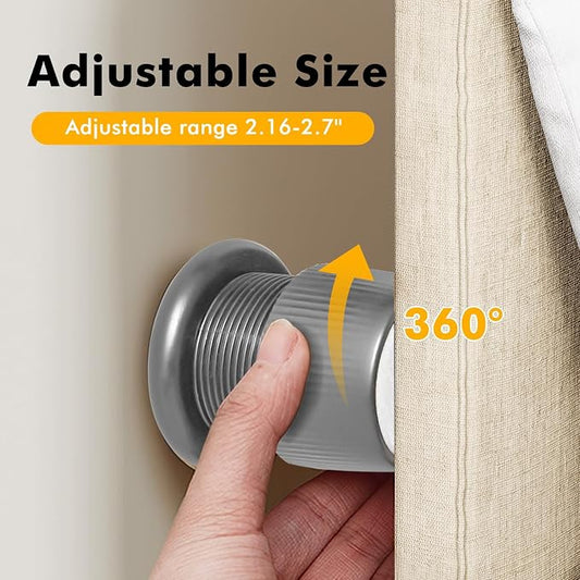 Adjustable Furniture Bed Risers, 1.6-2.6 inch Bed Risers Gray, Durable Plastic and Anti Slip Couch Risers 2 inch for Sofa Bed Table and Chair Lifts(Gray - 4 pcs)