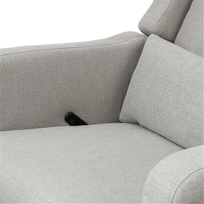 DaVinci Carter’s Arlo Glider Recliner Nursery Chair - Water & Stain Resistant Glider Rocking Chair for Nursery - GREENGUARD Gold, FSC & Certi-PUR US Certified - Cozy Swivel Rocker Recliner - Grey
