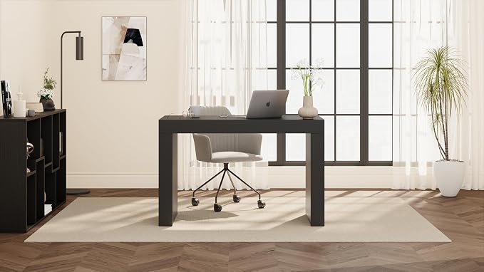 Mobili Fiver, Evolution Desk 47.2 x 23.6 in, Dark Walnut with Two Legs, Made in Italy
