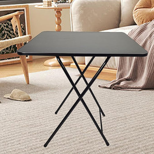 YOXIER Foldable Desk,Home Office Desks,Household Portable Small Dining Table,Multifunction Portable Computer Desk for Storing Items at Home & in The Office, Essential for Gatherings & Office Work Bla