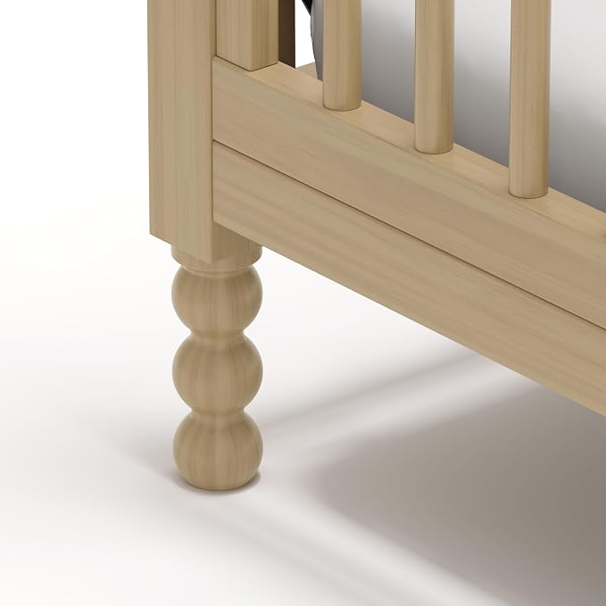 Storkcraft Rio 5-in-1 Convertible Crib and Toddler Guardrail – GREENGUARD Gold Certified, Toddler Bed Conversion Kit Included, Fits Baby Crib Mattress, Converts to Full Bed (Driftwood)