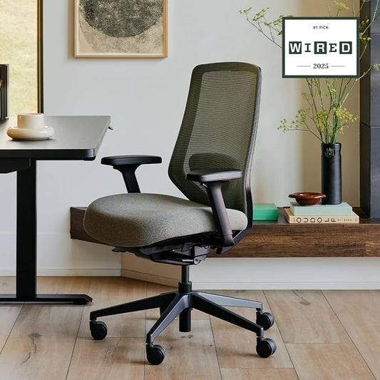 Branch Ergonomic Chair Pro - Mesh Office Chair with 14 Points of Adjustment - Height, Depth & Tilt Adjustable - 5D Armrests - Forward Tilt, Smooth Recline, and Lumbar Support - Everglade