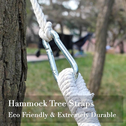 INNO STAGE 2 Tree Swing Hanging Straps Hammock Rope 13 FT Each with Heavy Duty Carabiner Hooks Kit for Camping or Tire Playground Accessories - Safer Extension Conversion/Easy Setup Indoor Outdoor