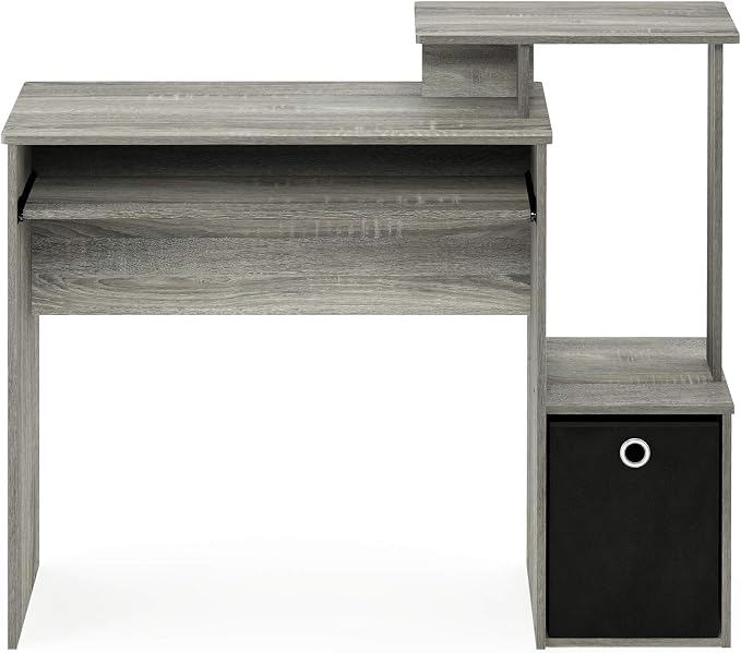 Furinno Econ Multipurpose Home Office Computer Writing Desk, French Oak Grey