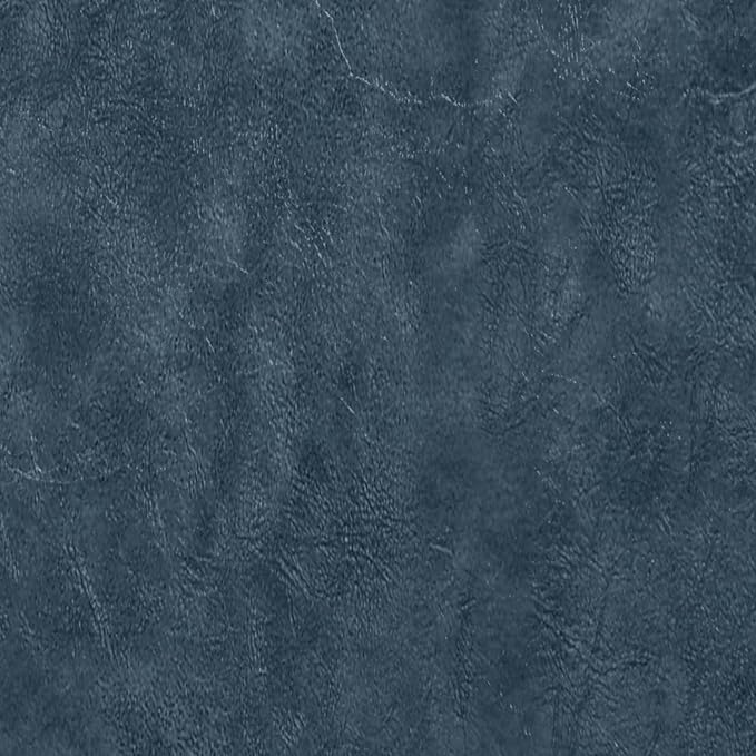 SIMPLIHOME Avalon 35 inch Wide Contemporary Square Coffee Table Storage Ottoman in Denim Blue Vegan Faux Leather, Assembled, For the Living Room and Bedroom