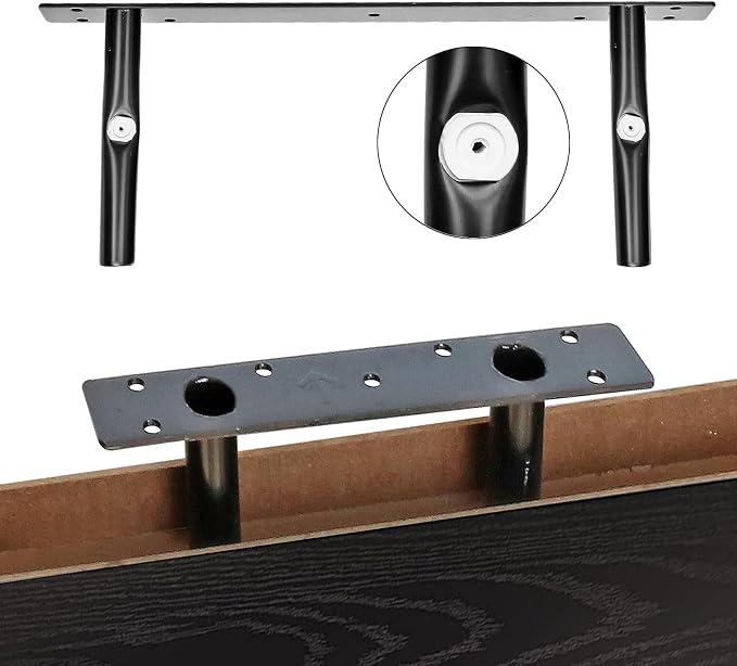 QEEIG Bathroom Shelves Over Toilet - Wall Mounted Floating Shelves Toilet Paper Storage Small Farmhouse Decor Shelf 16 inch Set of 2, Black (019-B2)