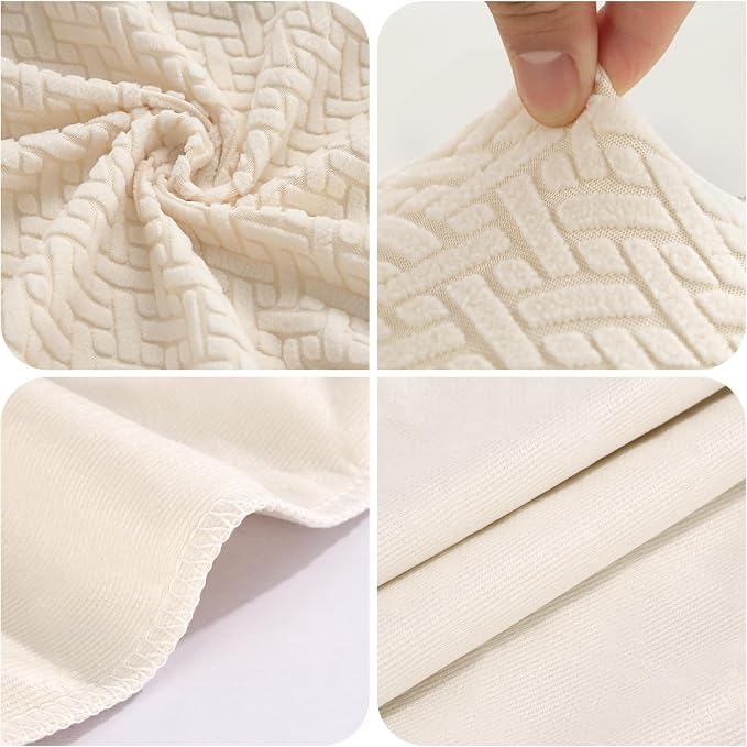 YISUN Stool Covers Rectangle - 2 Pack Stretch Waterproof Saddle Seat Cover Counter Bar Stools Bar Chairs Covers Kitchen Island Chairs Cushion Protector