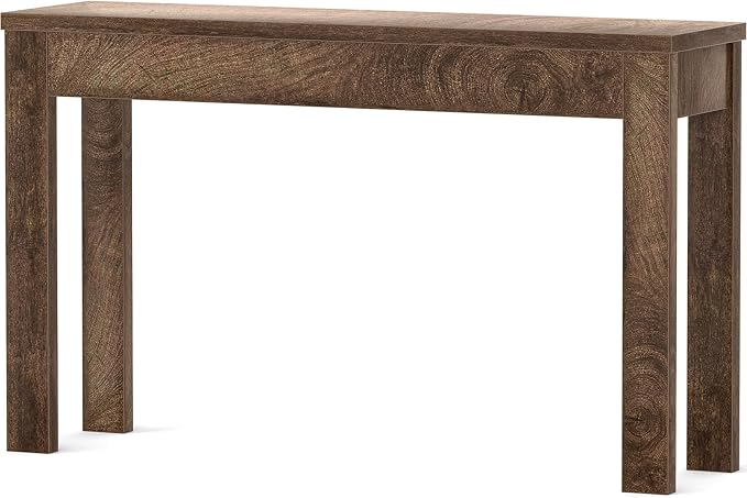 Armocity Console Table, 47" Farmhouse Wood Entryway Table, Sofa Tables Narrow Long Behind Couch, Entry Table for Entrance, Hallway, Living Room, Cracked Oak